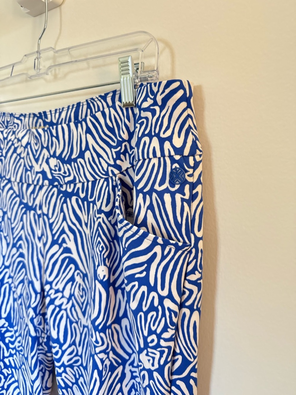 Lilly Pulitzer •‎ Luxletic Corso Pant Upf 50+ Martinique Blue Zee Bebe Golf 14 - Picture 4 of 9